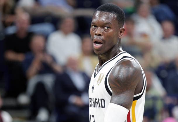 Dennis Schroeder (GER) Basketball, Herren, Supercup, DBB,TurkishAirlines SUPERCUP, Barclays Arena,Tuerkei (TUR) gegen Tschechische (CZE) Republik *** Dennis Schroeder GER Men s Basketball, Super Cup, DBB, Turkish Airlines Super Cup, Barclays Arena, Turkey (TUR) vs. Czech Republic (CZE)
