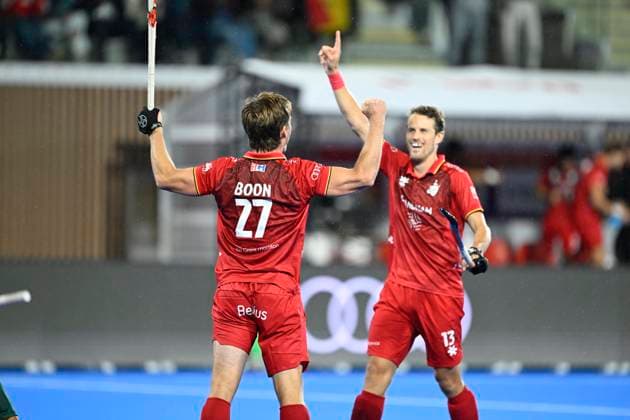 Australia v Belgium - FIH Hockey World Cup 2026 WAVRE, BELGIUM - AUGUST 21 : Boon Tom of Belgium celebrates scoring the equalising goal during the FIH Hockey World Cup 2026 M27 second phase group pool F match between Australia and Belgium on August 21, 2026 in Wavre, Belgium, 21 08 2026 Wavre Belgium  Copyright: xNicoxVereeckenx
