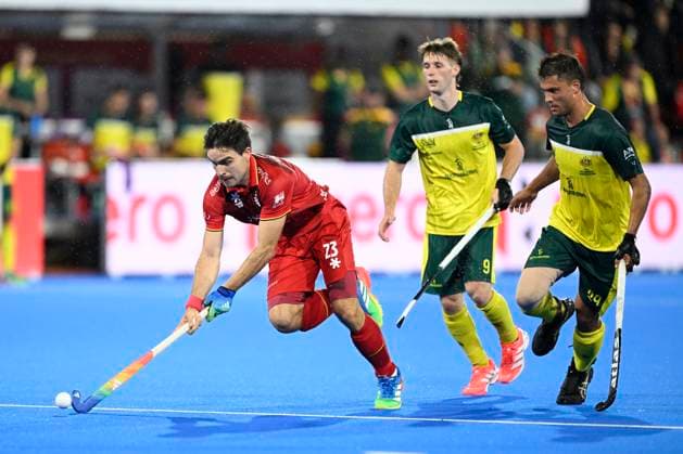 Australia v Belgium - FIH Hockey World Cup 2026 WAVRE, BELGIUM - AUGUST 21 : De Sloover Arthur of Belgium in action during the FIH Hockey World Cup 2026 M27 second phase group pool F match between Australia and Belgium on August 21, 2026 in Wavre, Belgium, 21 08 2026 Wavre Belgium  Copyright: xNicoxVereeckenx