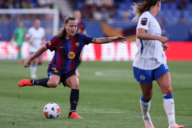 August 21, 2026, Sant Joan Despi, Barcelona, SPAIN: Claudia Pina of FC Barcelona, Barca in action during the Joan Gamper Trophy, football match played between FC Barcelona and Brighton & Hove Albion FC at Johan Cruyff Stadium on August 21, 2026 in Sant Joan Despi, Barcelona, Spain. Sant Joan Despi SPAIN - ZUMAa181 20260821_zaa_a181_142 Copyright: xJavierxBorregox