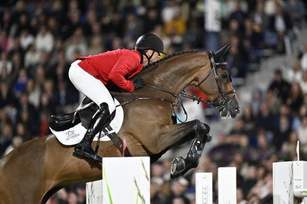 AACHEN, GERMANY 20260821 Daniel Deusser, Germany, on the horse Otello de Guldenboom, rides flawlessly in Friday s jumping, team final, during the Equestrian World Championships in Aachen. *** The image is included in the SPORTS PACKAGE. For others PAID IMAGE ** AACHEN GERMANY x10050x *** AACHEN, GERMANY 20260821 Daniel Deusser of Germany, riding Otello de Guldenboom, performs flawlessly in Friday’s show jumping team final during the World Equestrian Games in Aachen *** The image is included in the SPORTS PACKAGE. For other uses, PAID IMAGE ** AACHEN, GERMANY x10050x  Copyright: xPontusxLundahl TTx EQUESTRIAN WORLD CHAMPIONSHIP 2026