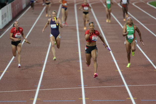 Lausanne, Switzerland - August 21: Lieke Klaver (NED), Soraya Becerra (SUI) and Arialis Gandulla (POR) during the Wanda Diamond League Athletissima Lausanne 2026 at Stade Olympique de la Pontaise on August 21, 2026 in Lausanne, Switzerland.  Copyright: xKjetilxWaberx xSPPx Sportspressphoto_SPR211881