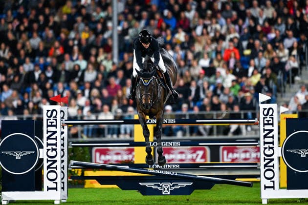 260821 Peder Fredricson of Sweden with horse Alcapone des Carmille compete in the team jumping final during day 11 of the 2026 FEI World Championships on August 21, 2026 in Aachen. Photo: Emma Wallskog BILDBYRAN kod EW EW0693 ridsport equestrian rid-vm 2026 2026 fei world championships bbeng ridsport-vm hoppning jumping lagfinal team final *** August 21, 2026: Peder Fredricson of Sweden, riding Alcapone des Carmille, competes in the team jumping final on Day 11 of the 2026 FEI World Championships in Aachen. 2026 in Aachen. Photo by Emma Wallskog, BILDBYRAN, code EW EW0693. equestrian sports, 2026 World Championships, 2026 FEI World Championships, BBENG, equestrian World Championships, show jumping, team final  Copyright: EMMAxWALLSKOG BB260821EW049