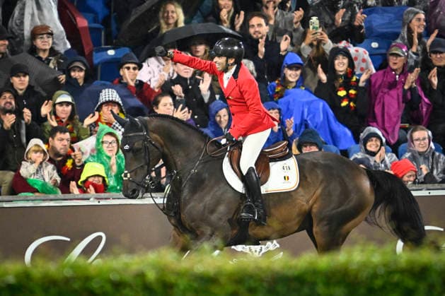 AACHEN, GERMANY 20260821 Abdel SaÃ¯d, Belgium, on the horse Wathnan Quaker Brimbelles Z, takes silver in Friday s show jumping, team final, during the Equestrian World Championships in Aachen. *** The image is included in the SPORTS PACKAGE. For others PAID IMAGE ** AACHEN GERMANY x10050x *** AACHEN, GERMANY 20260821 Abdel Saïd, Belgium, riding Wathnan Quaker Brimbelles Z, wins silver in Friday’s show jumping team final during the Equestrian World Championships in Aachen *** The image is included in the SPORTS PACKAGE. For other images, see PAID IMAGE ** AACHEN, GERMANY x10050x  Copyright: xPontusxLundahl TTx EQUESTRIAN WORLD CHAMPIONSHIP 2026