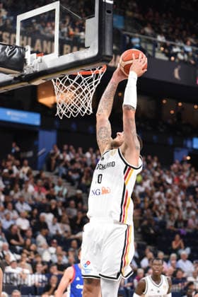 Basketball, Turkish Airlines Supercup 2026, Deutschland - Tschechien, Barclays Arena (Hamburg), 21.08.2026, Halbfinale Daniel Theis ( 10, DEUTSCHLAND, Forward Center, Maccabi Tel Aviv (ISR)) Hamburg Deutschland *** Basketball, Turkish Airlines Supercup 2026, Germany vs. Czech Republic, Barclays Arena Hamburg, August 21, 2026, Semifinal: Daniel Theis 10, GERMANY, Forward Center, Maccabi Tel Aviv (ISR), Hamburg, Germany