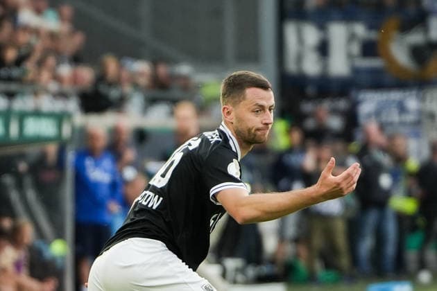 Deutschland: DFB Pokal 2026 2027 1.Runde, SC Preußen Münster vs Karlsruher SC, Freitag 21.08.2026 LVM-Preußenstadion (Münster, Nordrhein-Westfalen, Deutschland) Torge Paetow (SC Preußen Münster, 16) Frust Enttäuschung *** Germany DFB Cup 2026–2027, First Round: SC Preußen Münster vs. Karlsruher SC, Friday, August 21, 2026, LVM Preußenstadion, Münster, North Rhine-Westphalia, Germany; Torge Paetow, SC Preußen Münster; 16: Frustration, Disappointment Copyright: xMerlexKölkingx