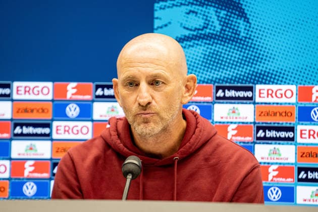 21.08.2026, xdaymx, Fussball DFB Pokal 1.Runde, SV Waldhof Mannheim - 1.FC Kaiserslautern. Torsten Lieberknecht auf der Pressekonferenz. DFL DFB REGULATIONS PROHIBIT ANY USE OF PHOTOGRAPHS as IMAGE SEQUENCES and or QUASI-VIDEO) Mannheim *** August 21, 2026, xdaymx, Soccer DFB Cup First Round, SV Waldhof Mannheim 1 FC Kaiserslautern Torsten Lieberknecht at the press conference DFL DFB REGULATIONS PROHIBIT ANY USE OF PHOTOGRAPHS as IMAGE SEQUENCES and or QUASI-VIDEO Mannheim