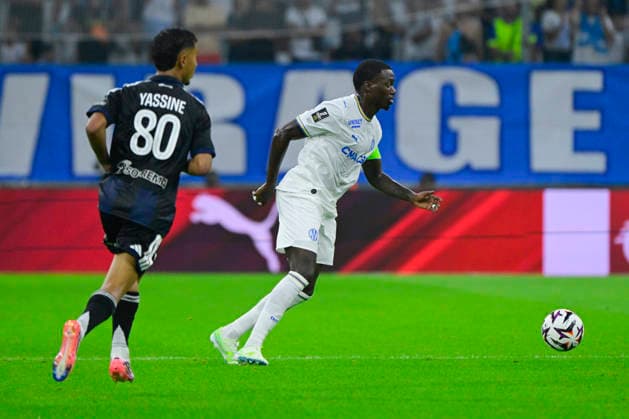FOOTBALL : Olympique de Marseille VS RC Strasbourg Alsace - Ligue 1 McDonald s - 21 08 2026 Timothy Weah (OM) - Ligue 1 McDonald s match between Olympique de Marseille and Racing Club de Strasbourg Alsace on August 21, 2026 at the CEPAC Velodrome Stadium in Marseille. MarseilleFrance  Copyright: xWilliamxCannarellax