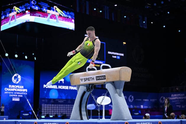 OTHER - Gymnastics - European Men s Artistic Gymnastics Championships Photo by IPA ABACAPRESS.COM87673654 - Rhys Mc Clenaghan (IRL) during the European Men s Artistic Gymnastics Championships in Zagreb, Croatia, on August 21, 2026 Zagreb Croatia  Copyright: xIPAxSport ABACAx