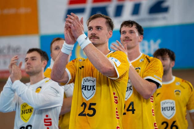 Handball I Herren I Saison 2026-2027 I DHB Pokal I 1. Runde I HC Oppenweiler Backnang - HSC 2000 Coburg I 21.08.2026 Jakob Knauer (25, HSC Coburg) Backnang Murrtal Arena Baden-Württemberg Deutschland *** Handball I Men I 2026–2027 Season I DHB Cup I First Round I HC Oppenweiler Backnang vs. HSC 2000 Coburg I August 21, 2026 Jakob Knauer 25, HSC Coburg Backnang Murrtal Arena, Baden-Württemberg, Germany Copyright: xLobeca MaxxPetershansx