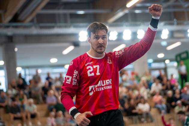 Handball I Herren I Saison 2026-2027 I DHB Pokal I 1. Runde I HC Oppenweiler Backnang - HSC 2000 Coburg I 21.08.2026 Dennis Wipf (27, HC Oppenweiler Backnang) Backnang Murrtal Arena Baden-Württemberg Deutschland *** Handball I Men I 2026–2027 Season I DHB Cup I First Round I HC Oppenweiler Backnang vs. HSC 2000 Coburg I August 21, 2026 Dennis Wipf 27, HC Oppenweiler Backnang, Backnang Murrtal Arena, Baden-Württemberg, Germany Copyright: xLobeca MaxxPetershansx