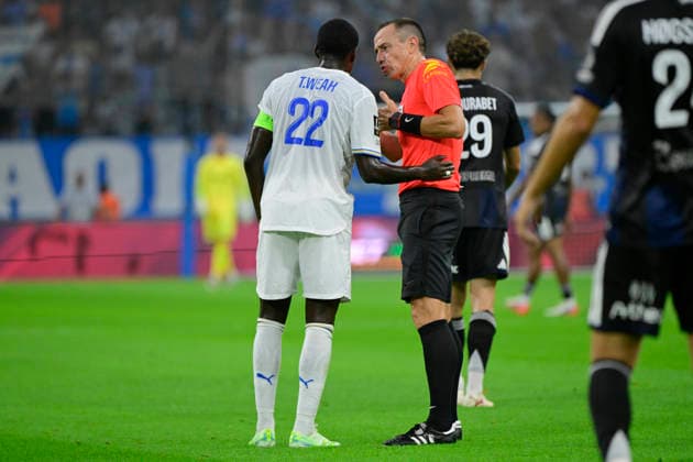 FOOTBALL : Olympique de Marseille VS RC Strasbourg Alsace - Ligue 1 McDonald s - 21 08 2026 Referee Ruddy Buquet during the Ligue 1 McDonald™s match between Olympique de Marseille and Racing Club de Strasbourg Alsace on August 21, 2026 at the CEPAC Velodrome Stadium in Marseille. MarseilleFrance  Copyright: xWilliamxCannarellax