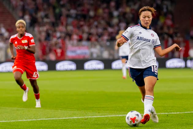 Germany, Berlin, Stadion an der Alten Foersterei, 21.08.2026, 1. Frauen Fußball Bundesliga, 1. FC Union Berlin vs. FC Bayern Muenchen, Momoko Tanikawa (FC Bayern Muenchen), Photo by Eibner Pressefoto Tino Henschel 1. Frauen Fußball Bundesliga, 1. FC Union Berlin vs. FC Bayern Muenchen Berlin *** Germany, Berlin, Stadion an der Alten Foersterei, August 21, 2026, Women s Bundesliga, 1. FC Union Berlin vs. FC Bayern Munich, Momoko Tanikawa (FC Bayern Munich), Photo by Eibner Pressefoto Tino Henschel, Women s Bundesliga, 1. FC Union Berlin vs. FC Bayern Munich, Berlin Copyright: xEibnerxPressefotox