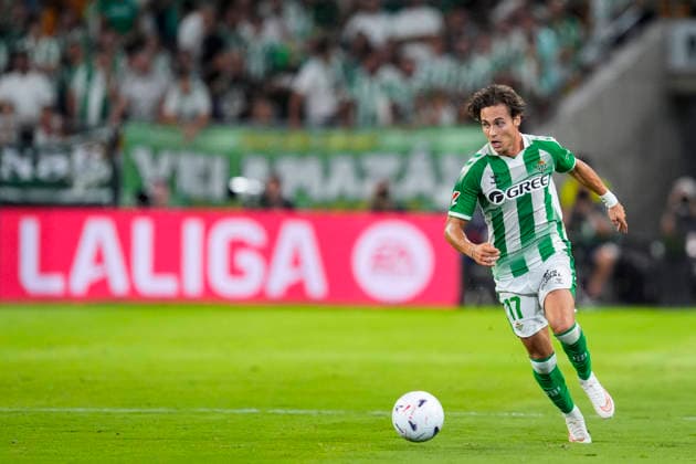 August 21, 2026, Sevilla, Sevilla, Spain: Rodrigo Riquelme of Real Betis Balompie in action during the Spanish league, LaLiga EA Sports, football match played between Real Betis and Real Sociedad at La Cartuja stadium on August 21, 2026, in Sevilla, Spain. Sevilla Spain - ZUMAa181 20260821_zaa_a181_185 Copyright: xJoaquinxCorcherox