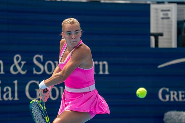 Cincinnati Open Quarterfinal: Sara Bejlek Vs Madison Keys Sara Bejlek is seen during her quarterfinal match against Madison Keys at the Cincinnati Open in Mason, Ohio, on August 21, 2026. Mason Ohio United States  Copyright: xJasonxWhitmanx originalFilename:whitman-cincinna260821_npDk9.jpg