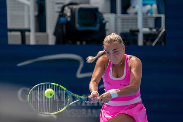 Cincinnati Open Quarterfinal: Sara Bejlek Vs Madison Keys Sara Bejlek is seen during her quarterfinal match against Madison Keys at the Cincinnati Open in Mason, Ohio, on August 21, 2026. Mason Ohio United States  Copyright: xJasonxWhitmanx originalFilename:whitman-cincinna260821_npbsE.jpg
