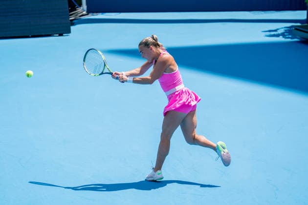 Cincinnati Open Quarterfinal: Sara Bejlek Vs Madison Keys Sara Bejlek is seen during her quarterfinal match against Madison Keys at the Cincinnati Open in Mason, Ohio, on August 21, 2026. Mason Ohio United States  Copyright: xJasonxWhitmanx originalFilename:whitman-cincinna260821_npSph.jpg