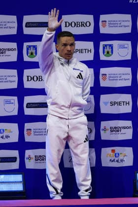 Zagreb, 21.08.2026. - 37TH EUROPEAN MEN™S ARTISTIC GYMNASTICS Men s Artistic Gymnastics Apparatus Final Rings Individual SENIORS. 3. 583 PETROUNIAS Eleftherios (GRE) Men s Artistic Gymnastics Apparatus Final Rings Individual SENIORS.  2S6A3168.JPG