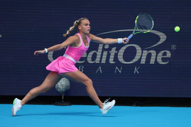 August 21, 2026, Mason, Oh, USA: Cincinnati Open Tennis 2026 - Madison Keys hits a ball against Sara Bejlek in the Cincinnati Open Tennis Tournament held in Mason OH. 2026 08 21. ZUMAPress Mason USA - ZUMAn24_ 20260821_zaf_n24_105 Copyright: xWallyxNellx