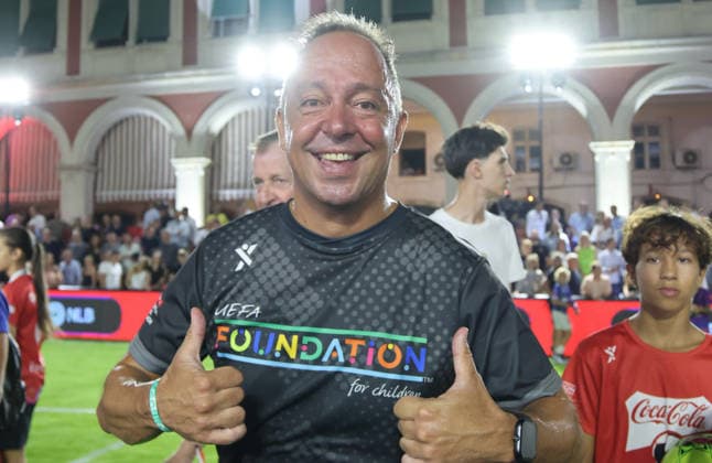Plazma Youth Sports Games in Split, Croatia On the occasion of the celebration of the 30th anniversary of the Plazma Youth Sports Games, a showpiece match was played between the stars and the young team of the Sports Games, in Split, Croatia, on August 21. 2026.  IvoxCagalj PIXSELL