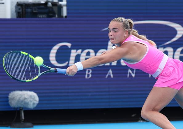 August 21, 2026, Mason, Ohio, USA: SARA BEJLEK of Czech Republic during the match against M. Keys of USA in quarterfinals of tennis tournament WTA, Tennis Damen 1000 Cincinnati Open in Mason, USA. Bejlek won 3:6, 6:4, 7:6 Tennis: Cincinnati Open - Sara Bejlek 3:6, 6:4, 7:6 (7-5)  - ZUMAc278 20260821_zsp_c278_021 Copyright: xMarcinxCholewinskix