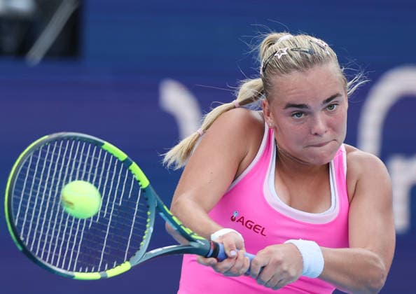 August 21, 2026, Mason, Ohio, USA: SARA BEJLEK of Czech Republic during the match against M. Keys of USA in quarterfinals of tennis tournament WTA, Tennis Damen 1000 Cincinnati Open in Mason, USA. Bejlek won 3:6, 6:4, 7:6 Tennis: Cincinnati Open - Sara Bejlek 3:6, 6:4, 7:6 (7-5)  - ZUMAc278 20260821_zsp_c278_024 Copyright: xMarcinxCholewinskix