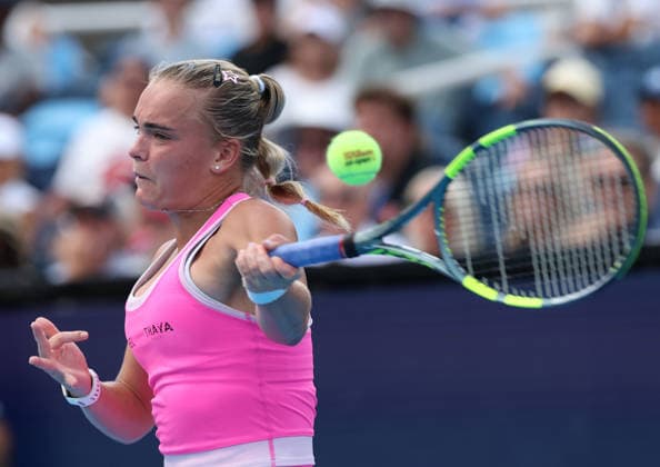 August 21, 2026, Mason, Ohio, USA: SARA BEJLEK of Czech Republic during the match against M. Keys of USA in quarterfinals of tennis tournament WTA, Tennis Damen 1000 Cincinnati Open in Mason, USA. Bejlek won 3:6, 6:4, 7:6 Tennis: Cincinnati Open - Sara Bejlek 3:6, 6:4, 7:6 (7-5)  - ZUMAc278 20260821_zsp_c278_050 Copyright: xMarcinxCholewinskix