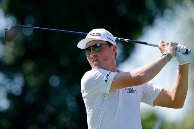 ST. LOUIS, MO - AUGUST 21: Ben Griffin of United States of America plays from the tee at the fifteenth hole during the second round of the BMW Championship on August 21, 2026 at Bellerive Country Club in St Louis, Missouri. (Photo by Joe Robbins Icon Sportswire) GOLF: AUG 21 PGA, Golf Herren BMW Championship EDITORIAL USE ONLY Icon5732608210422