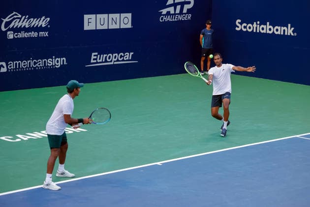 CANCUN COUNTRY OPEN 2026 CANCUN COUNTRY OPEN 2026 SRIRAM BALAJI ANIRUDH CHANDRASEKAR VS DAVID STEVENSON MARCUS WILLIS 21082026 CANCUN, QUINTANA ROO. Action photo of Sriram Bajali and Anirudh Chandrasekar, during game of the Cancun Country Open 2026 Tennis 125 Challenger tournament held at the Cancun Country Club of Cancun, Quintana Roo, Mexico. Foto de accion de Sriram Bajali y Anirudh Chandrasekar, durante juego del Cancun Country Open 2026 ATP125 Challenger que se celebra en el Cancun Country Club de Cancun, Quintana Roo, Mexico. PHOTO BY IMAGENSHOP AGENCIA FOTOGRAFICA CANCUN QUINTANA ROO MEXICO *** CANCUN COUNTRY OPEN 2026 CANCUN COUNTRY OPEN 2026 SRIRAM BALAJI ANIRUDH CHANDRASEKAR VS DAVID STEVENSON MARCUS WILLIS 08 21 2026 CANCUN, QUINTANA ROO Action photo of Sriram Bajali and Anirudh Chandrasekar during a match at the 2026 Cancun Country Open Tennis 125 Challenger tournament held at the Cancun Country Club in Cancun, Quintana Roo, Mexico Action photo of Sriram Bajali and Anirudh Chandrasekar, during a match at the 2026 Cancun Country Open ATP125 Challenger, held at the Cancun Country Club in Cancun, Quintana Roo, Mexico PHOTO BY IMAGENSHOP PHOTO AGENCY CANCUN QUINTANA ROO MEXICO Copyright: xIMAGENSHOPxAGENCIAxFOTOGRAFICAx