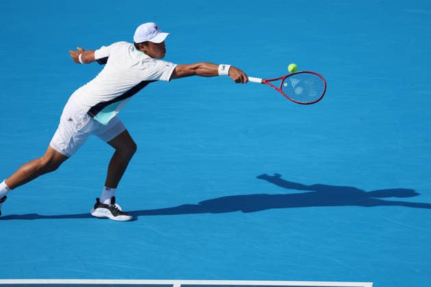August 21, 2026, Mason, Oh, USA: Cincinnati Open Tennis 2026 - Brandon Nakashima hits a ball against Taylor Fritz in the Cincinnati Open Tennis Tournament held in Mason OH. 2026 08 21. ZUMAPress Mason USA - ZUMAn24_ 20260821_zaf_n24_192 Copyright: xWallyxNellx