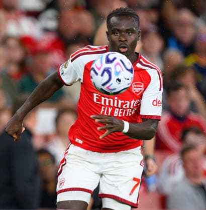 21 August 2026 - Arsenal v Coventry City - Premier League - Emirates Stadium - London. Arsenal v Coventry City - Premier League - Emirates Stadium - London. Arsenal s Bukayo Saka in action. . Picture : Mark Pain LONDON England  Copyright: xMarkxPainx