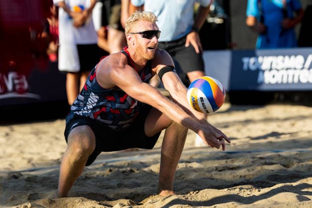 August 21, 2026, Montreal, Quebec, Canada: TREVOR CRABB and CHASE BUDINGER from USA in match against Anders Berntsen Mol and Christian Sandlie Sorum from Norway at Beach Pro Tour at Parc Jean-Drapeau in Montreal, Quebec, Canada on 2026-08-21 VOLLEYBALL: Beach Pro Tour Montreal 2026  - ZUMAl189 20260821_zsp_l189_090 Copyright: xYannickxLegarex