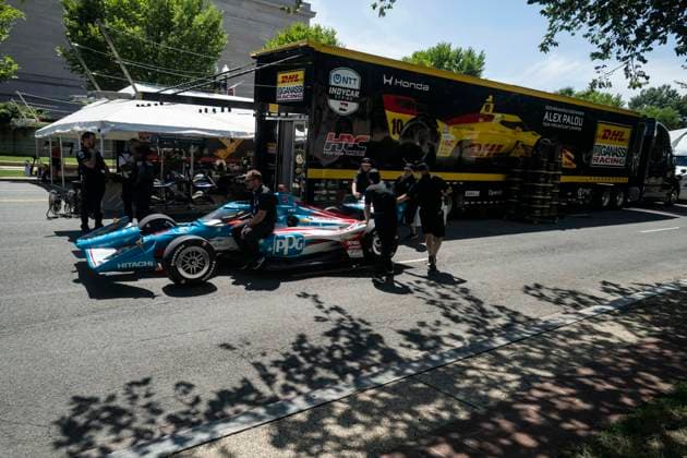 Freedom 250 Grand Prix Preliminaries Race crews prepare their cars for the Freedom 250 Grand Prix in Washington, DC, USA, on Friday, August 21, 2026. The race is scheduled for Sunday, August 23 and will be the first ever IndyCar, Indy Car, IRL, USA race held in the nation’s capital. Credit: Andrew Thomas CNP Washington District of Columbia United States of America EDITORIAL USE ONLY Copyright: xx _Freedom 250 Grand Prix 333 AndrewxThomasx-xCNPx cnpphotos339404