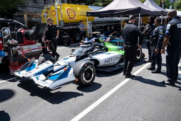 Freedom 250 Grand Prix Preliminaries Race crews prepare their cars for the Freedom 250 Grand Prix in Washington, DC, USA, on Friday, August 21, 2026. The race is scheduled for Sunday, August 23 and will be the first ever IndyCar, Indy Car, IRL, USA race held in the nation’s capital. Credit: Andrew Thomas CNP Washington District of Columbia United States of America EDITORIAL USE ONLY Copyright: xx _Freedom 250 Grand Prix 364 AndrewxThomasx-xCNPx cnpphotos339415