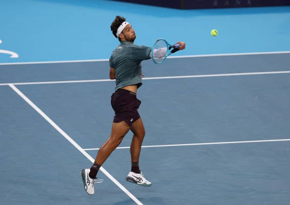 August 21, 2026, Mason, Ohio, USA: LORENZO MUSETTI of Italy during the match against F. Tiafoe of USA in quarterfinals of tennis tournament WTA, Tennis Damen 1000 Cincinnati Open in Mason, USA. Musetti lost 6:7 (2-7), 5:7 Tennis: Cincinnati Open - Lorenzo Musetti 6:7 (2-7), 5:7  - ZUMAc278 20260821_zsp_c278_059 Copyright: xMarcinxCholewinskix