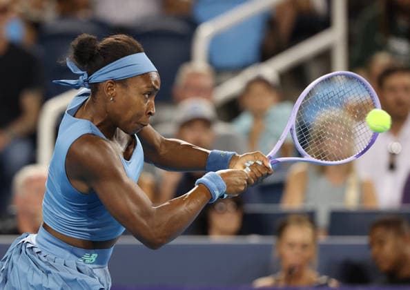 August 21, 2026, Mason, Ohio, USA: COCO GAUFF of USA during the match against M. Kostyuk of Ukraine in quarterfinals of tennis tournament WTA, Tennis Damen 1000 Cincinnati Open in Mason, USA. Gauff won 6:2, 6:2. Tennis: Cincinnati Open - Coco Gauff 6:2, 6:2  - ZUMAc278 20260821_zsp_c278_071 Copyright: xMarcinxCholewinskix