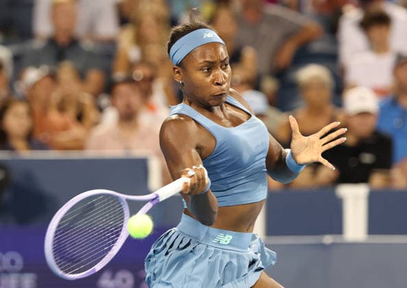 August 21, 2026, Mason, Ohio, USA: COCO GAUFF of USA during the match against M. Kostyuk of Ukraine in quarterfinals of tennis tournament WTA, Tennis Damen 1000 Cincinnati Open in Mason, USA. Gauff won 6:2, 6:2. Tennis: Cincinnati Open - Coco Gauff 6:2, 6:2  - ZUMAc278 20260821_zsp_c278_078 Copyright: xMarcinxCholewinskix