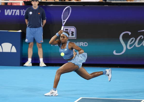 August 21, 2026, Mason, Ohio, USA: COCO GAUFF of USA during the match against M. Kostyuk of Ukraine in quarterfinals of tennis tournament WTA, Tennis Damen 1000 Cincinnati Open in Mason, USA. Gauff won 6:2, 6:2. Tennis: Cincinnati Open - Coco Gauff 6:2, 6:2  - ZUMAc278 20260821_zsp_c278_083 Copyright: xMarcinxCholewinskix