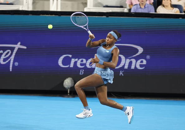 August 21, 2026, Mason, Ohio, USA: COCO GAUFF of USA during the match against M. Kostyuk of Ukraine in quarterfinals of tennis tournament WTA, Tennis Damen 1000 Cincinnati Open in Mason, USA. Gauff won 6:2, 6:2. Tennis: Cincinnati Open - Coco Gauff 6:2, 6:2  - ZUMAc278 20260821_zsp_c278_085 Copyright: xMarcinxCholewinskix