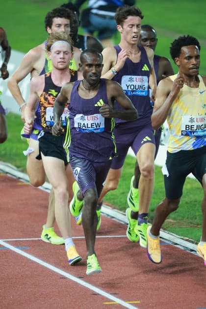 2026 Wanda Diamond League - Athletissima Lausanne BALEW Birhanu of Brunei competes during the 5000m Men at the 2026 Wanda Diamond League Lausanne meeting at the Stade Olympique de la Pontaise in Lausanne, Switzerland, on August 21, 2026. Lausanne Vaud Switzerland  Copyright: xRemyxGrosx originalFilename:gros-5000mmen260821_npvOe.jpg