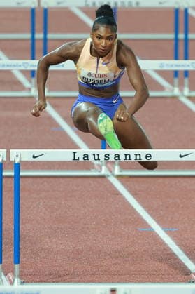 2026 Wanda Diamond League - Athletissima Lausanne Russell Masai of the United States competes in the 100m hurdles women s final at the 2026 Wanda Diamond League Lausanne meeting at the Stade Olympique de la Pontaise in Lausanne, Switzerland, on August 21, 2026. Lausanne Vaud Switzerland  Copyright: xRemyxGrosx originalFilename:gros-100mhurd260821_npVAO.jpg