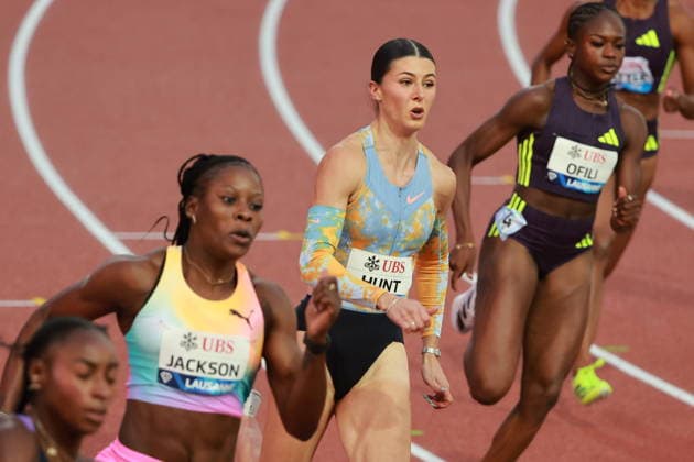 2026 Wanda Diamond League - Athletissima Lausanne Amy Hunt of Great Britain competes during the 200m women s race at the 2026 Wanda Diamond League Lausanne meeting at the Stade Olympique de la Pontaise in Lausanne, Switzerland, on August 21, 2026. Lausanne Vaud Switzerland  Copyright: xRemyxGrosx originalFilename:gros-200mwome260821_np4YF.jpg