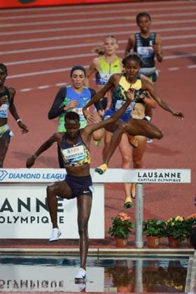 2026 Wanda Diamond League - Athletissima Lausanne Faith Cherotich of Kenya competes in the 3000m Steeplechase Women at the 2026 Wanda Diamond League Lausanne meeting at the Stade Olympique de la Pontaise in Lausanne, Switzerland, on August 21, 2026. Lausanne Vaud Switzerland  Copyright: xRemyxGrosx originalFilename:gros-3000mste260821_npTQs.jpg