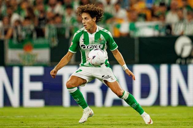 LaLiga EASPORTS 2026 2027 game between teams of Real Betis Balompie and Real Sociedad Madrid, Spain - 21 Aug 2026 Rodrigo Riquelme Reche, known as Roro, (Real Betis Balompie) seen in action during LaLiga EA SPORTS 2026 2027 game between teams of Real Betis Balompie and Real Sociedad Final Score - Real Betis Balompie 1:0 Real Sociedad Sevilla Spain Copyright: xMaciejxRogowskix xSOPAxImagesx Maciej-Rogowski-1443878