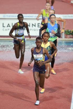 2026 Wanda Diamond League - Athletissima Lausanne Faith Cherotich of Kenya competes in the 3000m steeplechase women s race at the 2026 Wanda Diamond League Lausanne meeting at the Stade Olympique de la Pontaise in Lausanne, Switzerland, on August 21, 2026. Lausanne Vaud Switzerland  Copyright: xRemyxGrosx originalFilename:gros-3000mste260821_npGPq.jpg