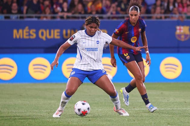 FC Barcelona, Barca Femeni v Brighton & Hove Albion Women - Joan Gamper Trophy Madison Haley and Sydney Schertenleib play during the match between FC Barcelona Femeni and Brighton and Hove Albion Women Football Club, corresponding to the fifth edition of the Joan Gamper Women Trophy, at the Johan Cruyff Stadium in Barcelona, on August 21, 2026. Barcelona Barcelona Spain  Copyright: xUrbanandsportx originalFilename:urbanandsport-fcbarcel260821_nppxm.jpg