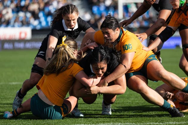RUGBY WALLAROOS BLACK FERNS, Black Ferns Veisinia Mahutariki-Fakalelu in action during the Second Women s Test Match between the Australian Wallaroos and the New Zealand Black Ferns at Go Media Stadium in Auckland, Saturday, August 22, 2026. ( NO ARCHIVING, EDITORIAL USE ONLY, AUSTRALIA USE ONLY AUCKLAND NEW ZEALAND Go Media Stadium  Copyright: xBrettxPhibbsx 20260822133566114305