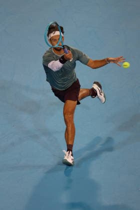August 21, 2026, Mason, Oh, USA: Cincinnati Open Tennis 2026 - Lorenzo Musetti plays a ball against Frances Tiafoe in the Cincinnati Open Tennis Tournament held in Mason OH. 2026 08 21. ZUMAPress Mason USA - ZUMAn24_ 20260821_zaf_n24_259 Copyright: xWallyxNellx