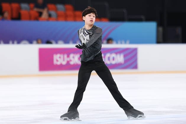 XI AN, CHINA - AUGUST 22: Ean Ee Yang Lam of Malaysia performs in the Junior Men - Free Skating on day 3 of the ISU Figure skating, Eiskunstlauf Junior Grand Prix Xi an 2026 on August 22, 2026 in Xi an, Shaanxi Province of China.  Copyright: xVCGx 111661409448