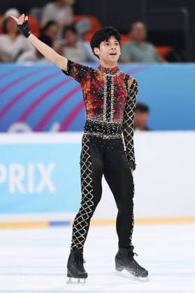 XI AN, CHINA - AUGUST 22: Muhammad Dasha Akbar of India performs in the Junior Men - Free Skating on day 3 of the ISU Figure skating, Eiskunstlauf Junior Grand Prix Xi an 2026 on August 22, 2026 in Xi an, Shaanxi Province of China.  Copyright: xVCGx 111661409907